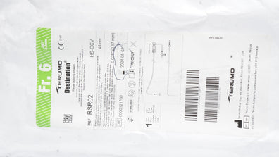 Terumo RSR02 Destination Renal Guiding Sheath 6Fr x 45cm x 0.038inch (x)